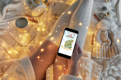 Christmas tree. E-Card
