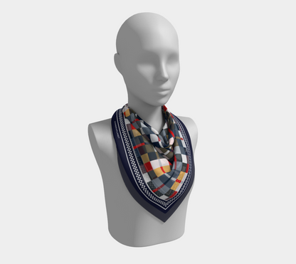 Cells. Multicolor Scarf