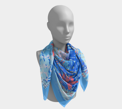 Blue sea. Square Scarf
