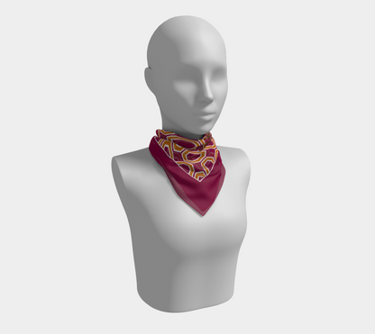 Colorful rings. Cherry Scarf
