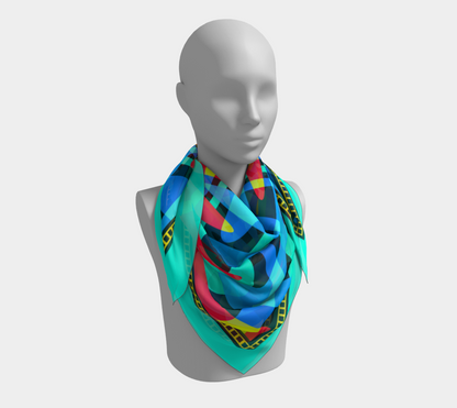 Tropical fest. Turquoise Scarf