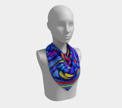 Happy summer. Evening breeze. Scarf