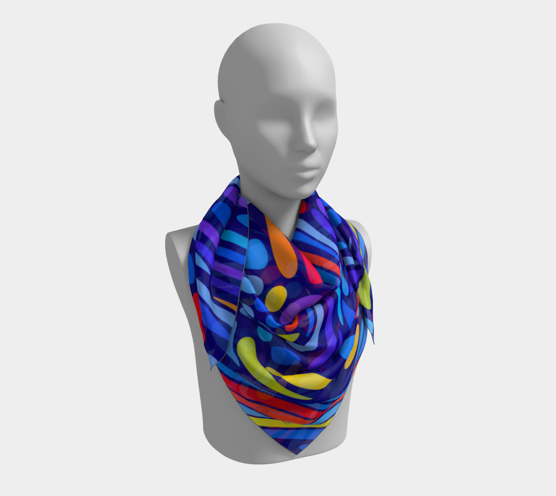 Happy summer. Evening breeze. Scarf