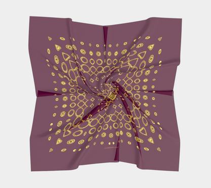 Abstract Bordo Scarf
