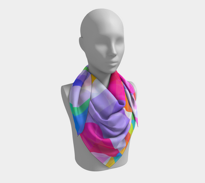 Spring Splash. Colorful Scarf