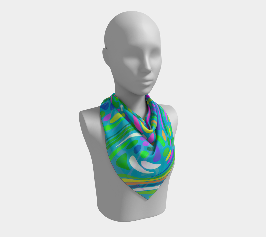Happy summer. Turquoise Scarf