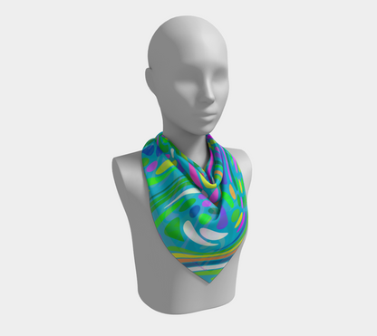 Happy summer. Turquoise Scarf