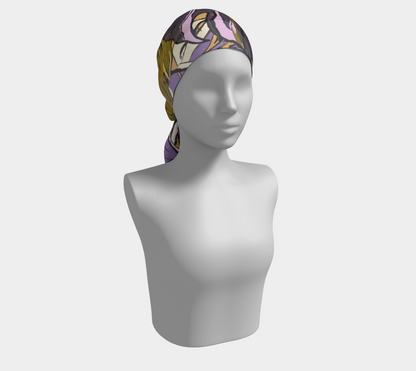 Violet abstraction. Long Scarf