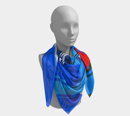 Multicolored abstraction. Scarf