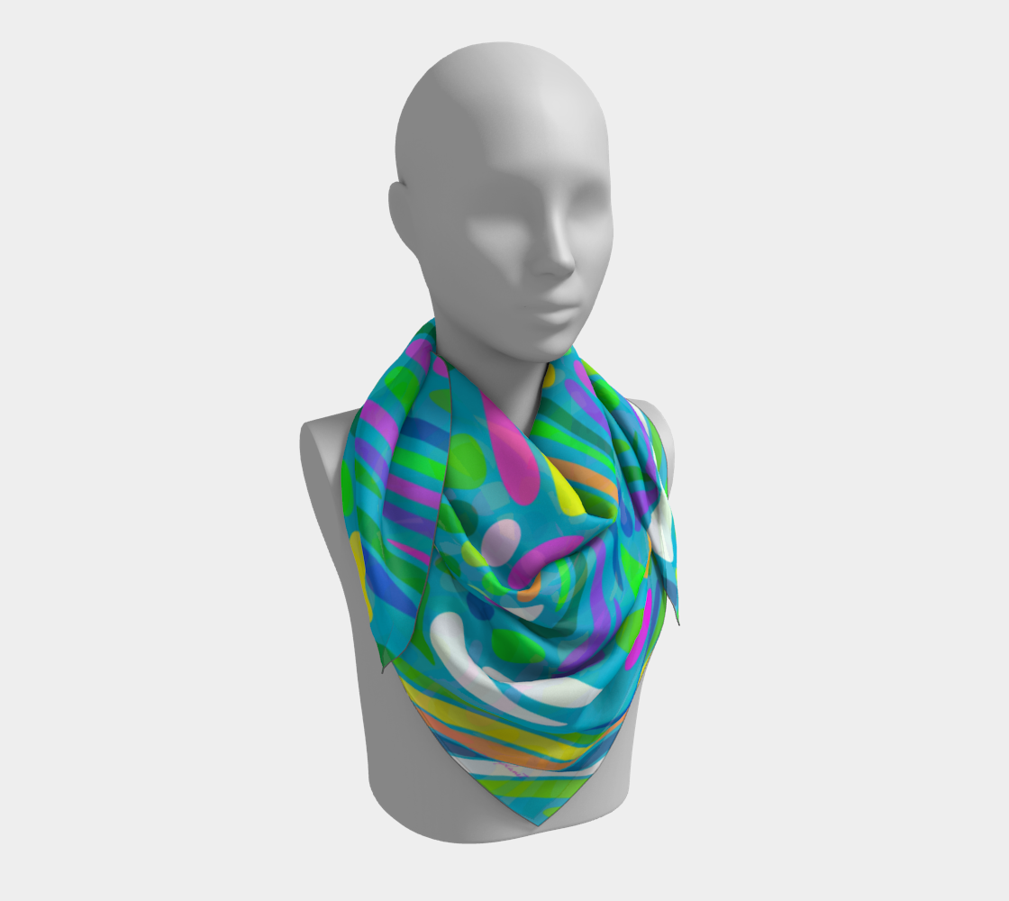 Happy summer. Turquoise Scarf