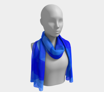 Blue aura. Long Scarf - Exclusive design by Art Mania!