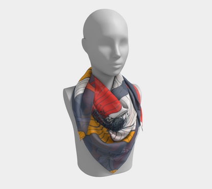 Poppies. Scarf